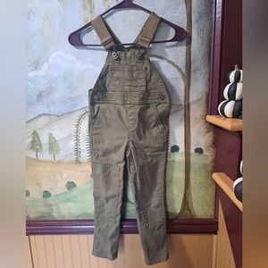 REI Co-op Trailsmith Overalls - Toddlers Size XXS 4-5 Olive Green Outdoor